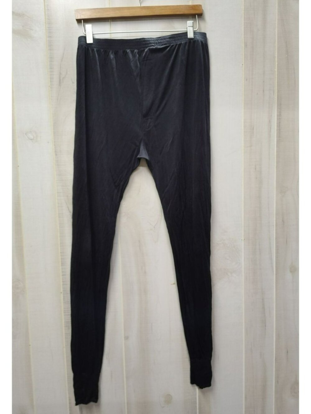 Polar Edge Silk Base layer bottom, Men's Large, Open Fly, Black, 33" inseam